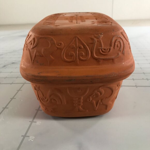 Romertopf Clay Roaster Pan Dish Covered Clay Bay Germany Made Bread - Picture 3 of 9